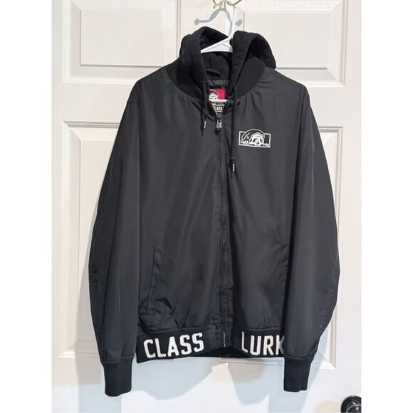 Rare Lurking Class Free Your Mind Skeleton Head Hoodie Jacket Men’s Medium - Picture 1 of 13